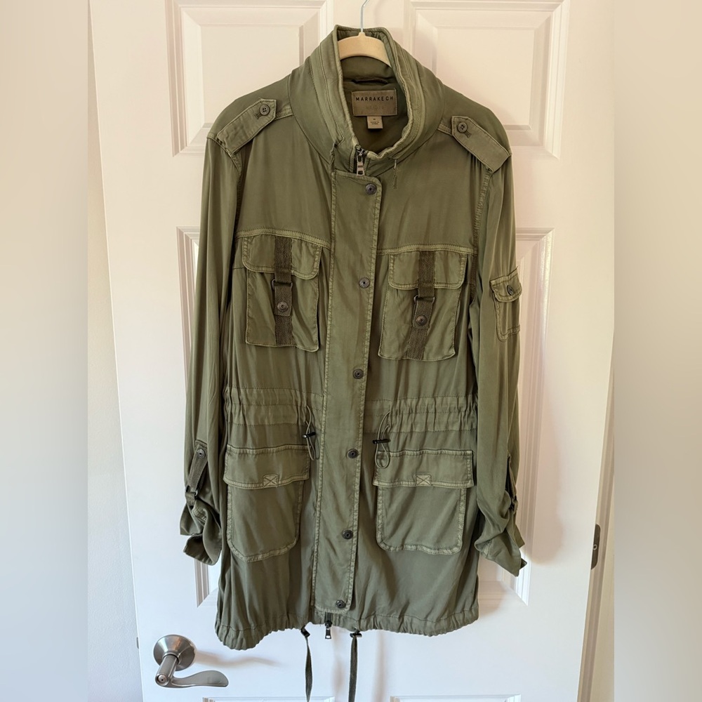 MARRAKECH New York Women's Utility Jacket in Olive